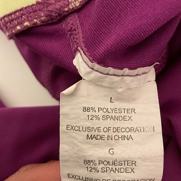 Hind Capri purple fitness pants Size L - Picture 11 of 11